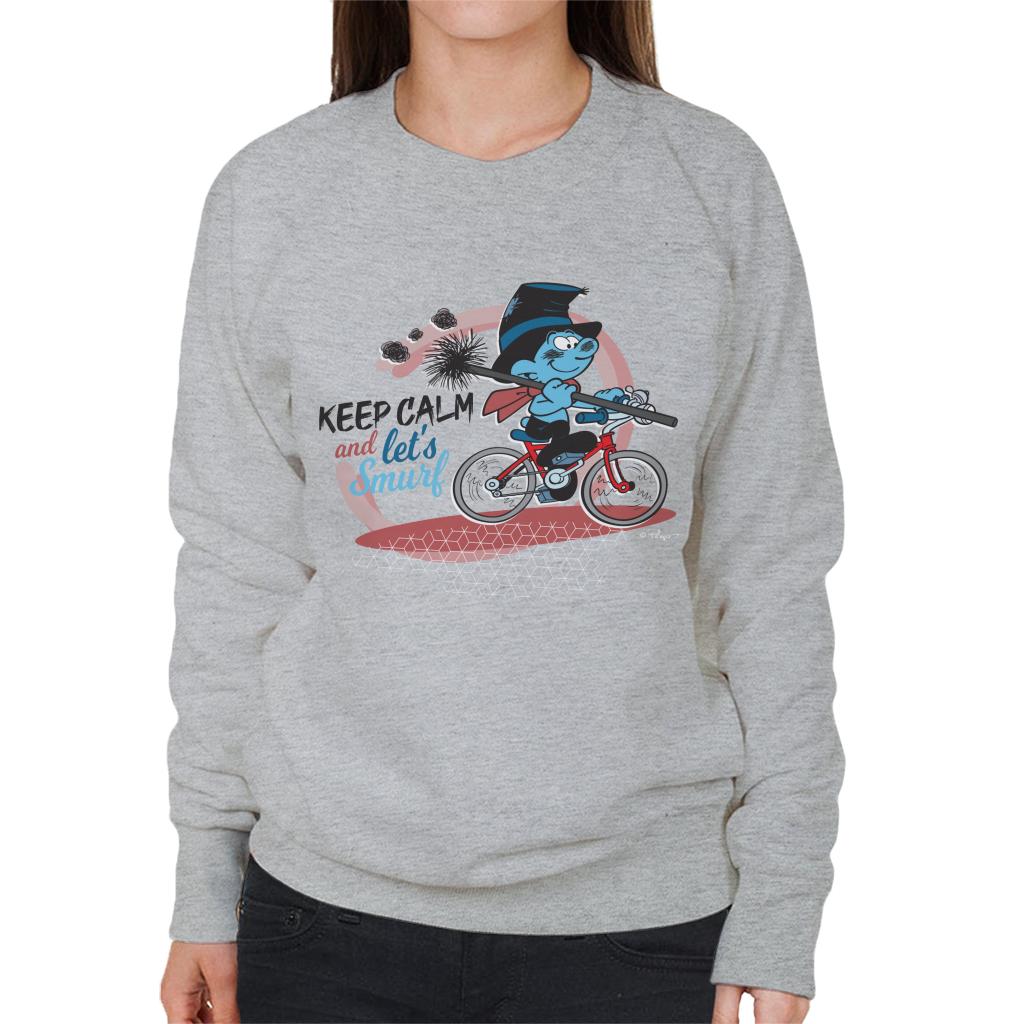 The Smurfs Sweepy Smurf And Let's Go Women's Sweatshirt-ALL + EVERY