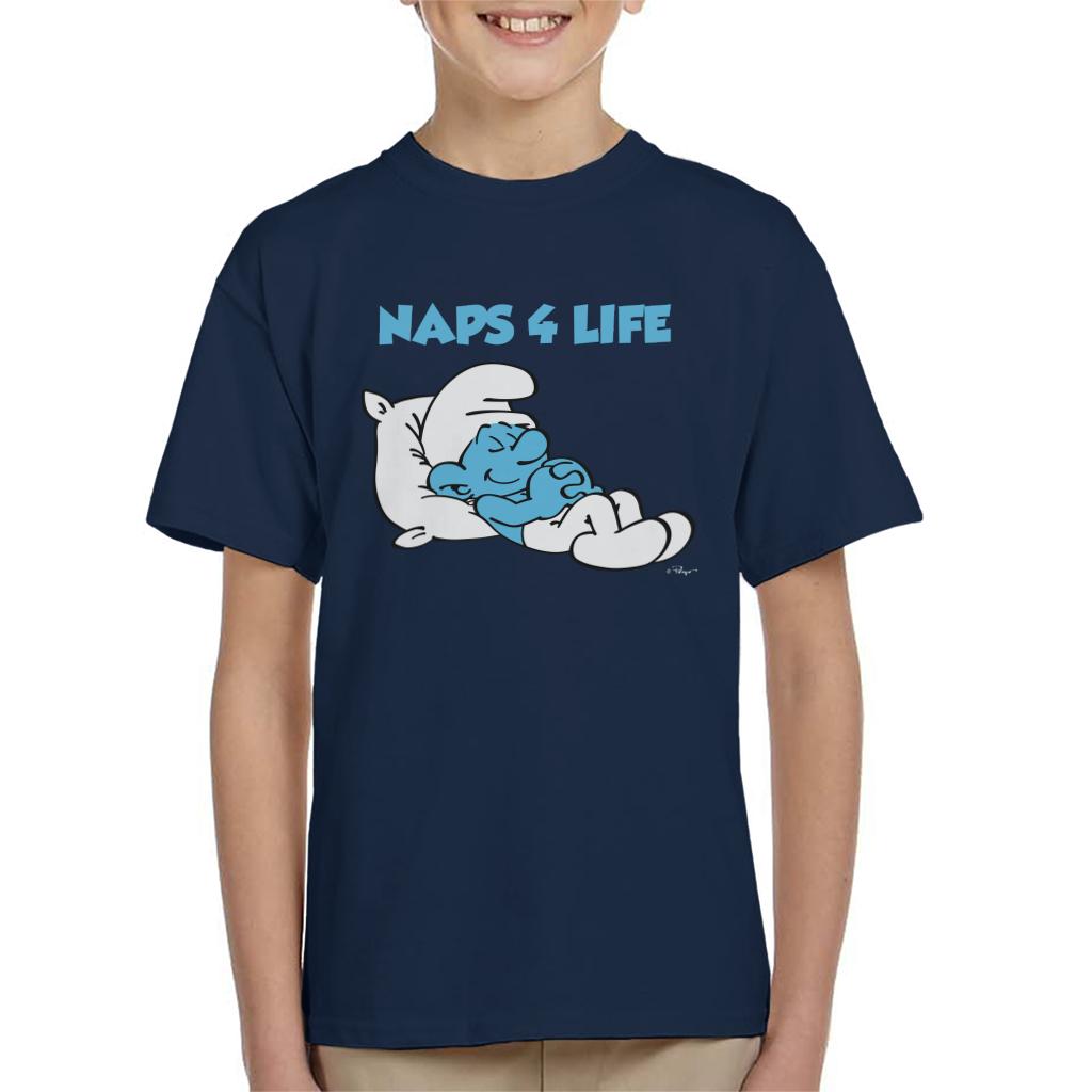 The Smurfs Naps 4 Life Kid's T-Shirt-ALL + EVERY