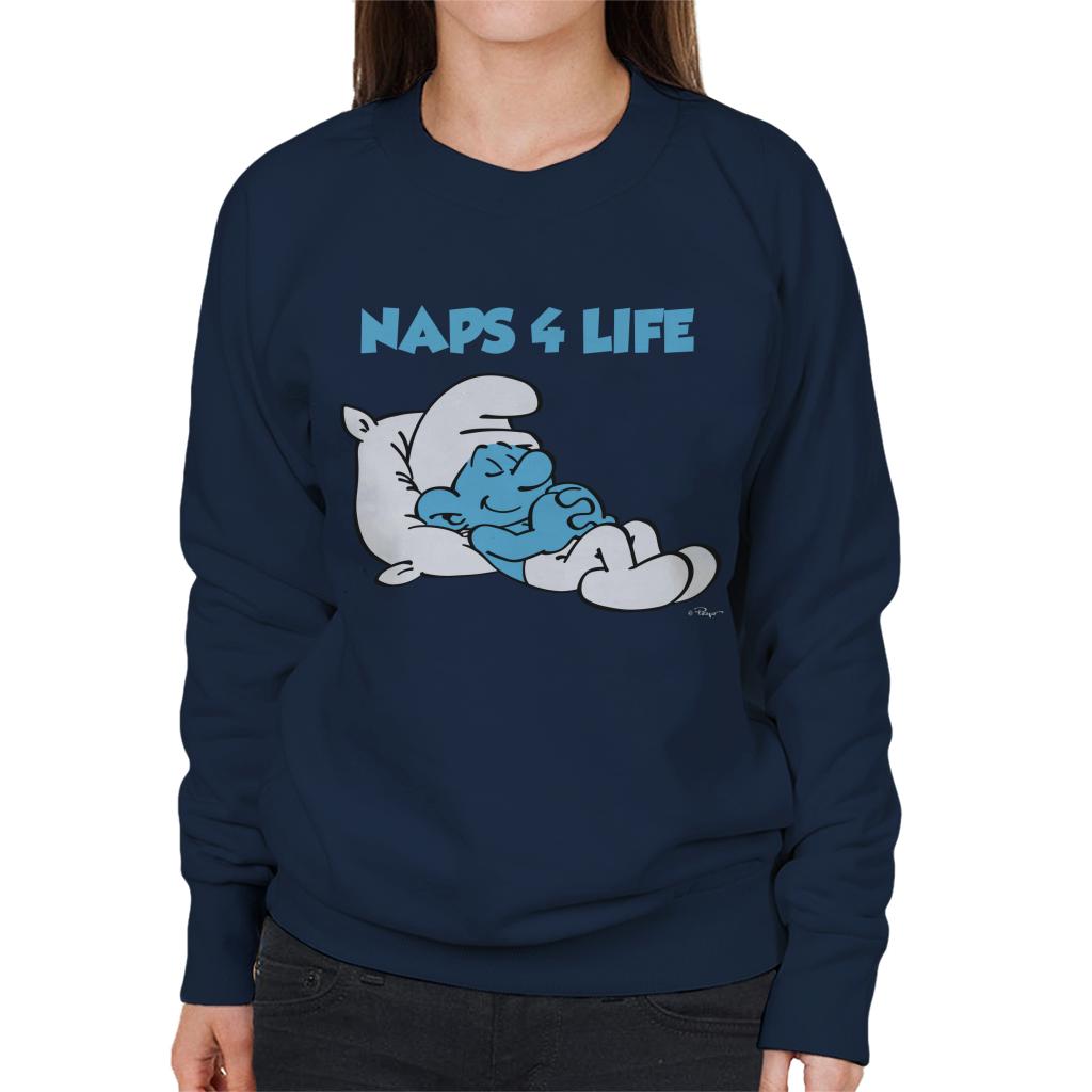 The Smurfs Naps 4 Life Women's Sweatshirt-ALL + EVERY