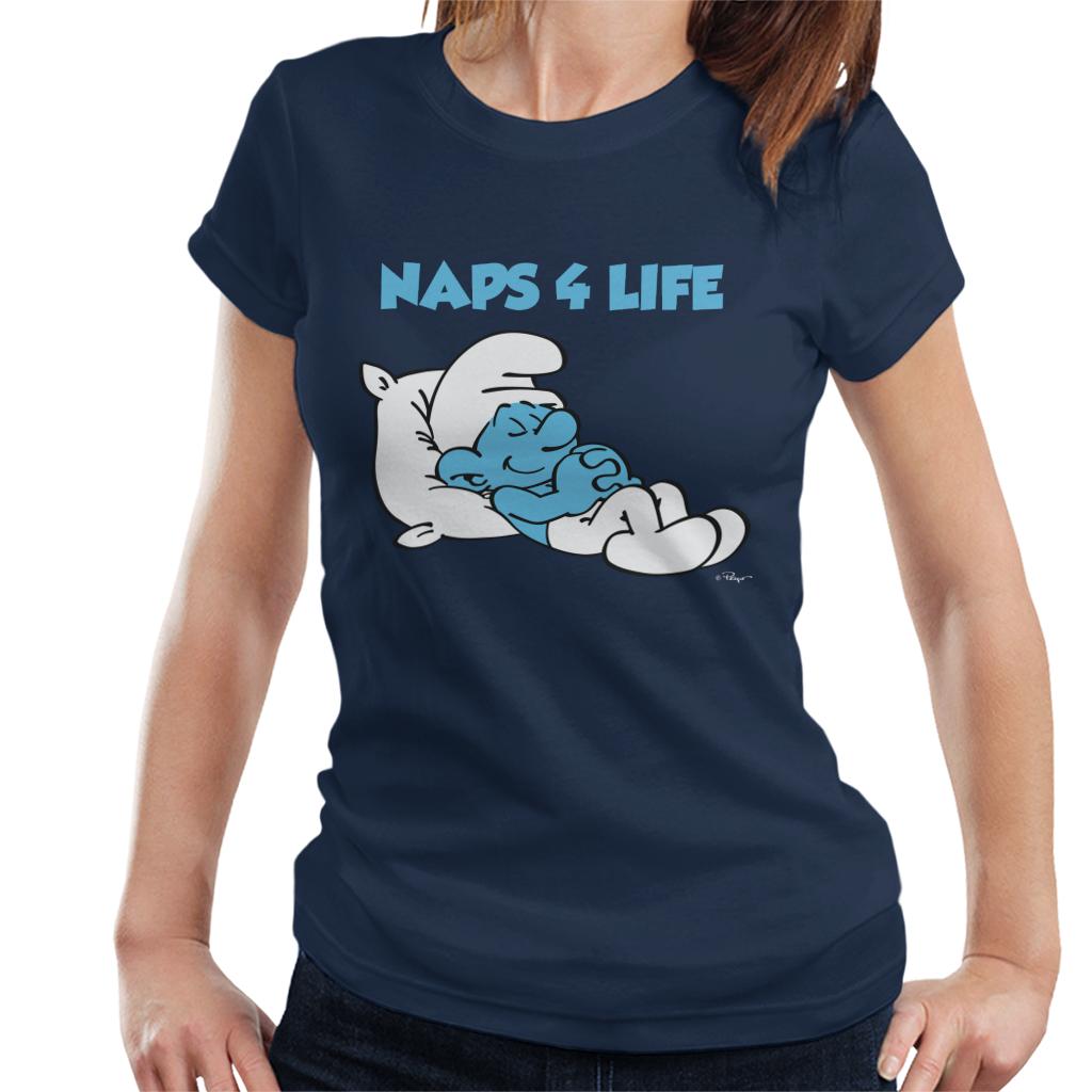 The Smurfs Naps 4 Life Women's T-Shirt-ALL + EVERY