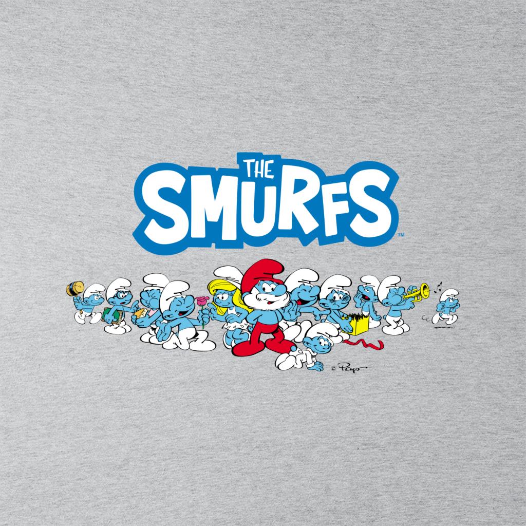 The Smurfs All Together Men's T-Shirt-ALL + EVERY