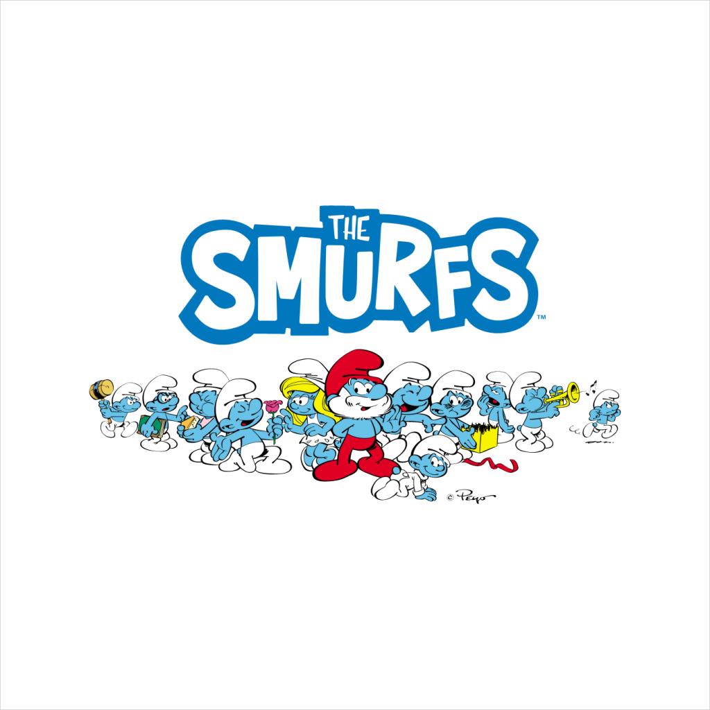 The Smurfs All Together Kid's T-Shirt-ALL + EVERY