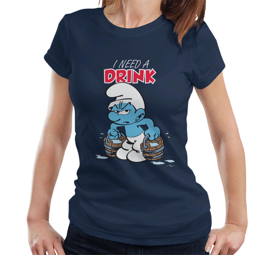 The Smurfs I Need A Drink Women's T-Shirt-ALL + EVERY