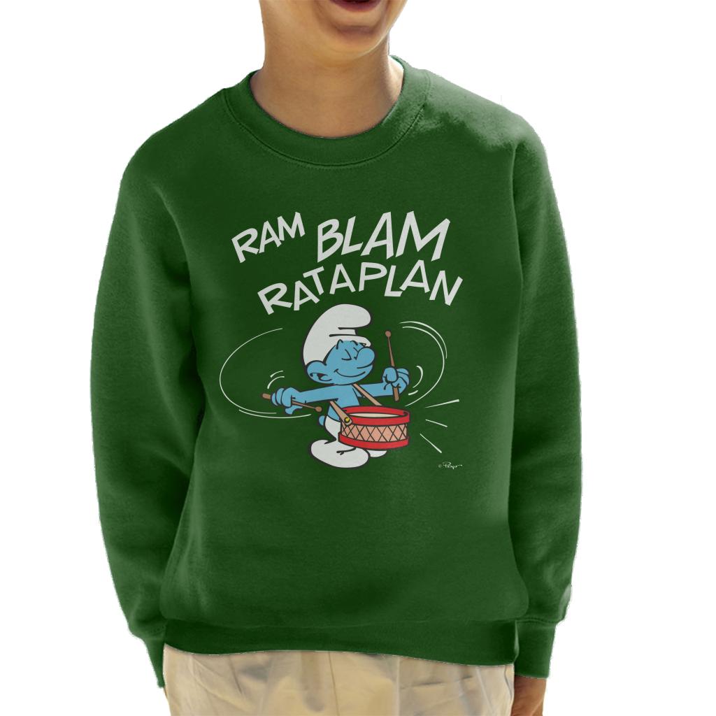The Smurfs Ram Blam Rataplan Kid's Sweatshirt-ALL + EVERY