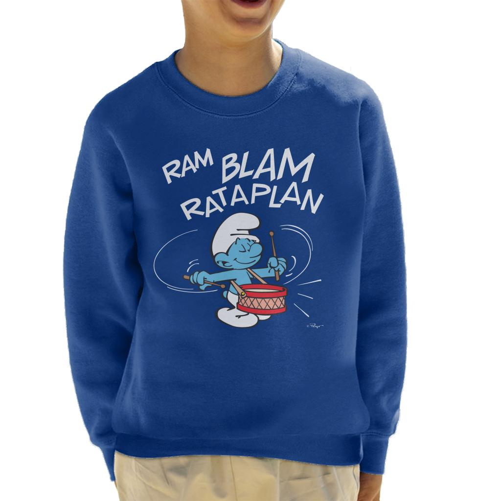The Smurfs Ram Blam Rataplan Kid's Sweatshirt-ALL + EVERY