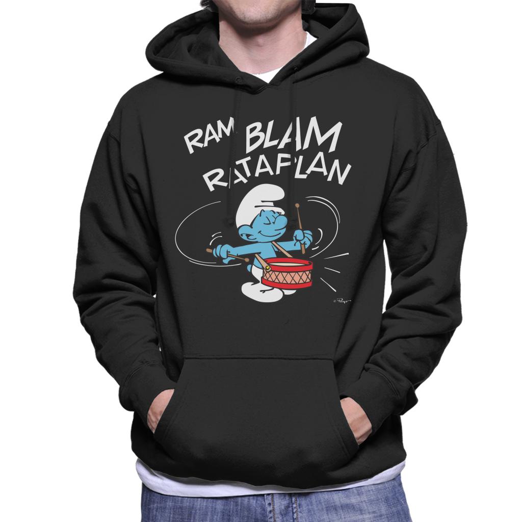 The Smurfs Ram Blam Rataplan Men's Hooded Sweatshirt-ALL + EVERY