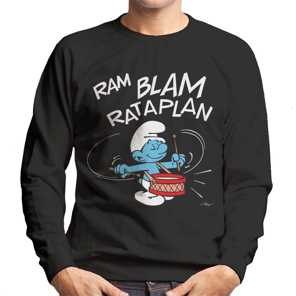 The Smurfs Ram Blam Rataplan Men's Sweatshirt-ALL + EVERY