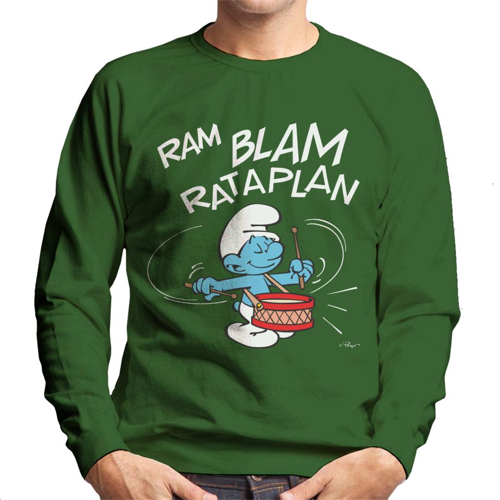 The Smurfs Ram Blam Rataplan Men's Sweatshirt-ALL + EVERY