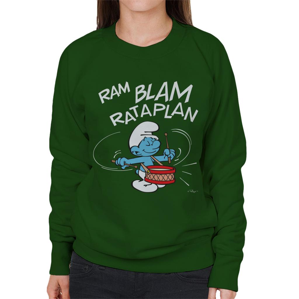 The Smurfs Ram Blam Rataplan Women's Sweatshirt-ALL + EVERY