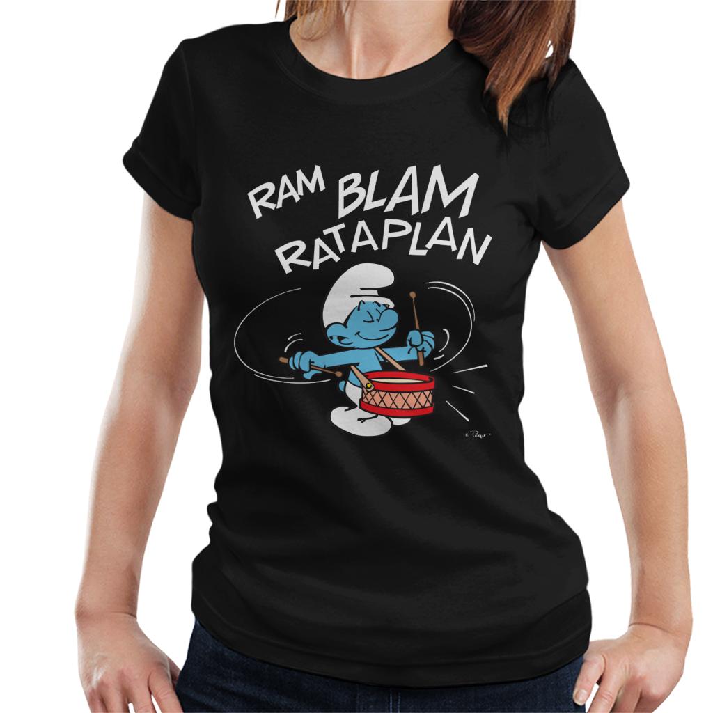 The Smurfs Ram Blam Rataplan Women's T-Shirt-ALL + EVERY