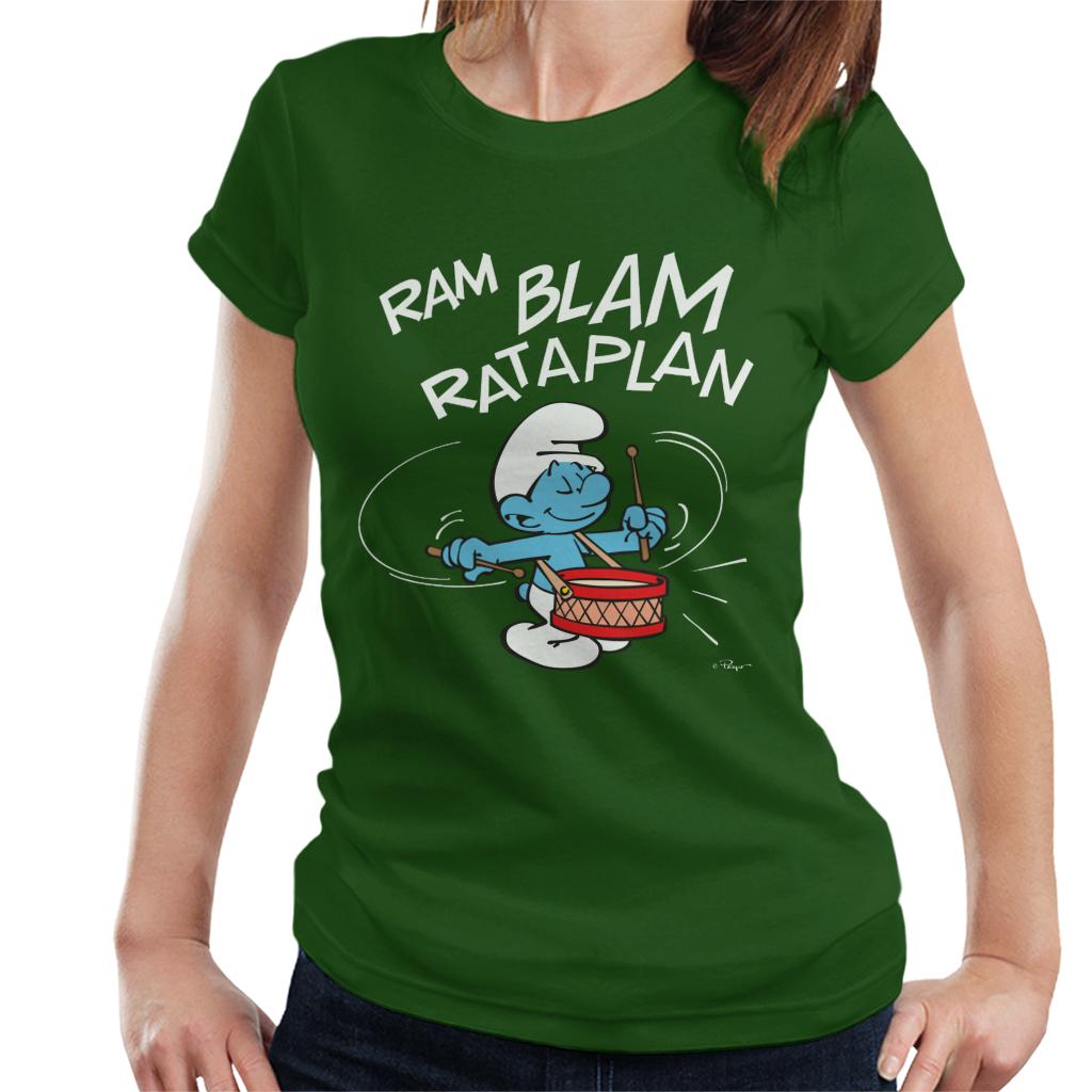 The Smurfs Ram Blam Rataplan Women's T-Shirt-ALL + EVERY