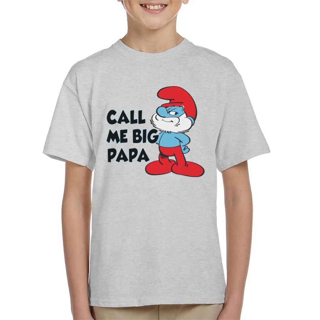 The Smurfs Call Me Big Papa Kid's T-Shirt-ALL + EVERY