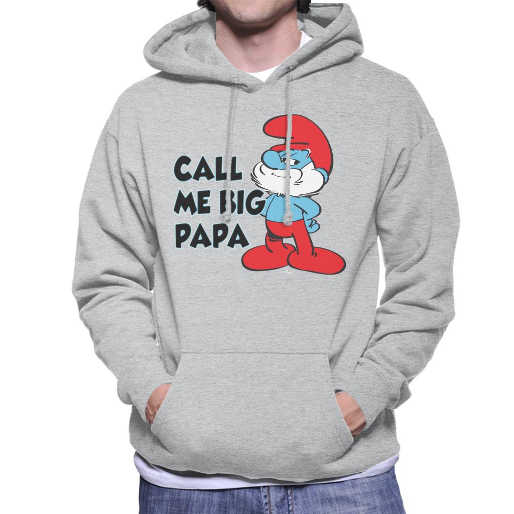 The Smurfs Call Me Big Papa Men's Hooded Sweatshirt-ALL + EVERY