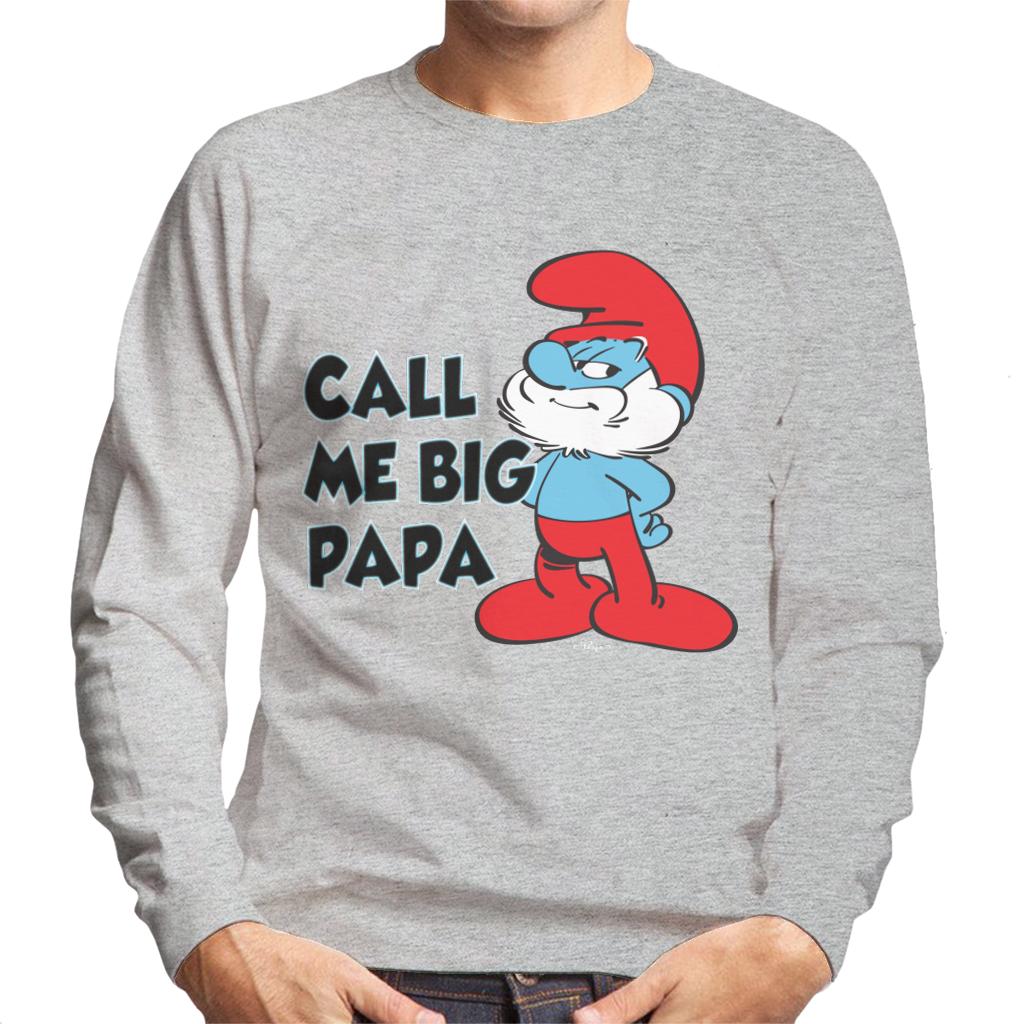 The Smurfs Call Me Big Papa Men's Sweatshirt-ALL + EVERY