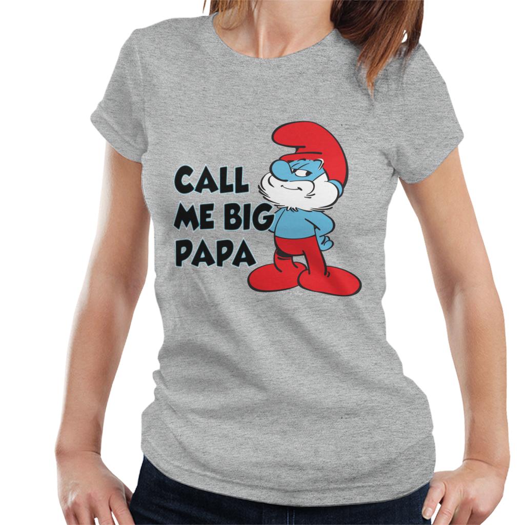 The Smurfs Call Me Big Papa Women's T-Shirt-ALL + EVERY