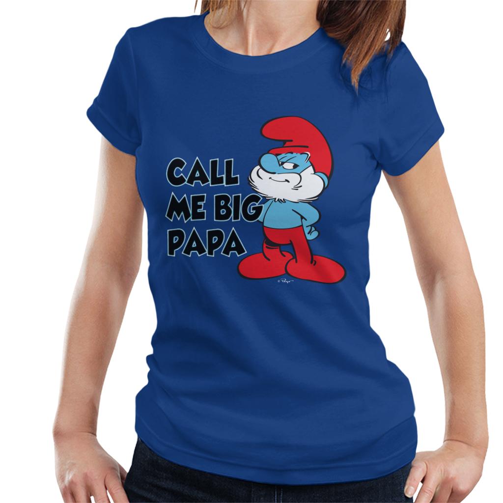 The Smurfs Call Me Big Papa Women's T-Shirt-ALL + EVERY