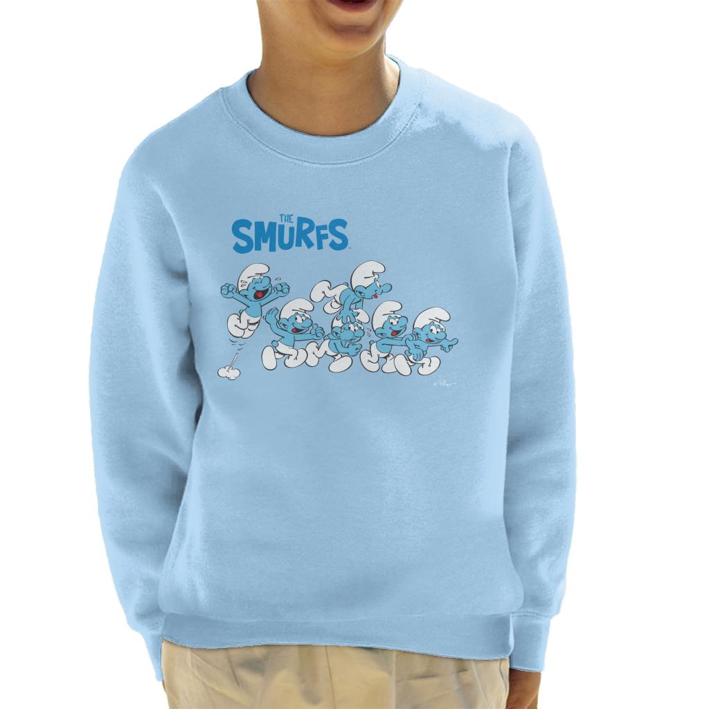 The Smurfs All Excited Kid's Sweatshirt-ALL + EVERY