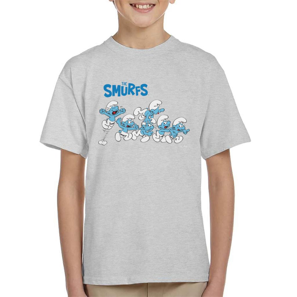 The Smurfs All Excited Kid's T-Shirt-ALL + EVERY