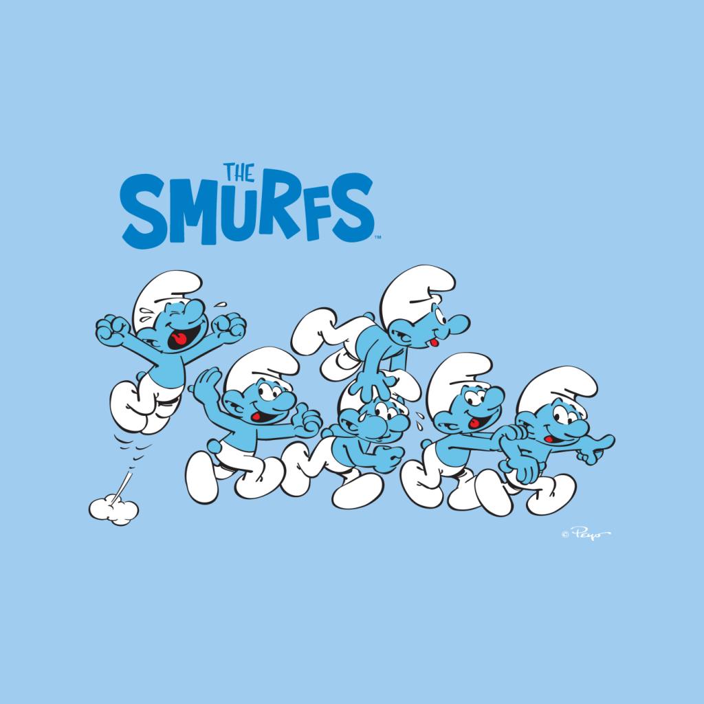 The Smurfs All Excited Kid's Hooded Sweatshirt-ALL + EVERY