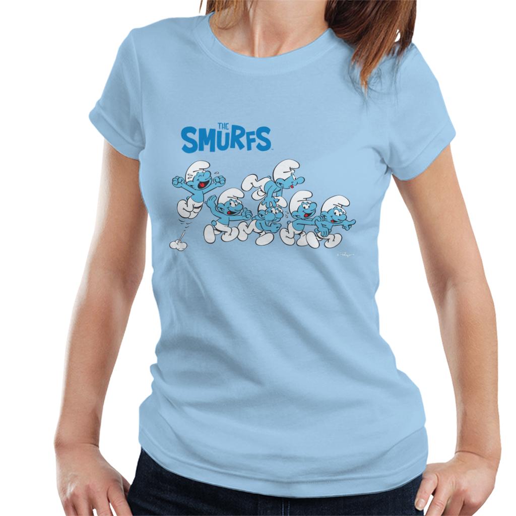 The Smurfs All Excited Women's T-Shirt-ALL + EVERY