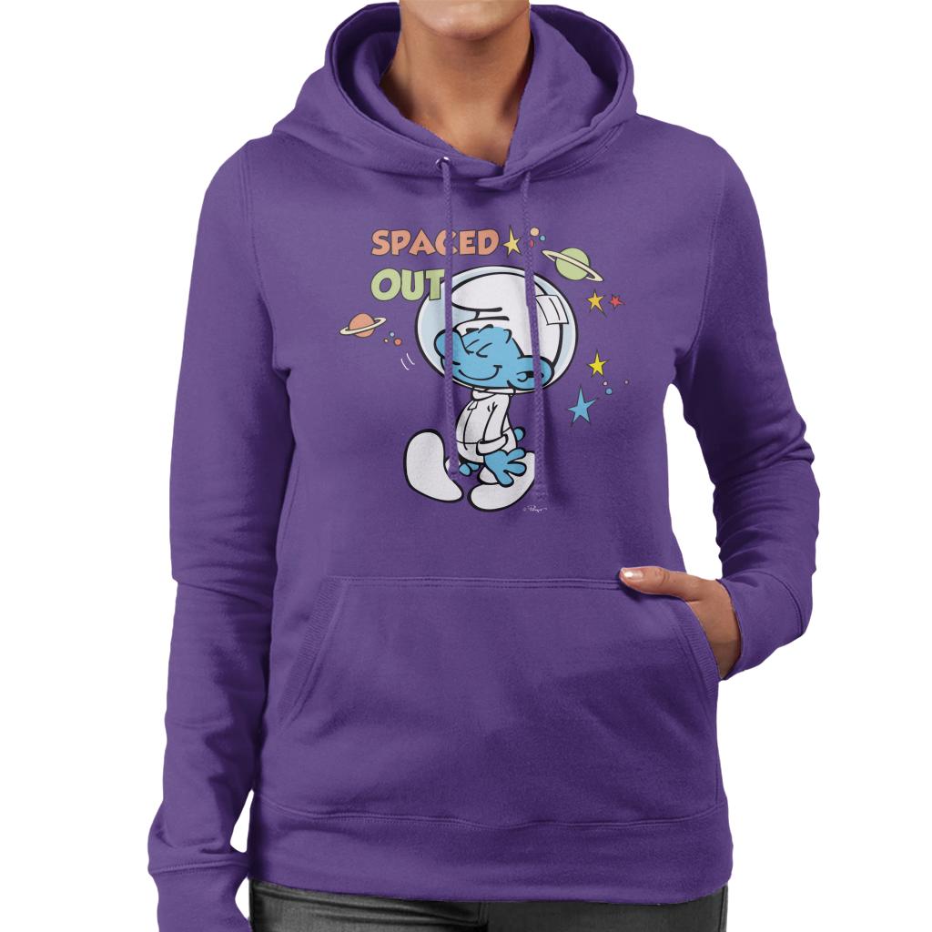 The Smurfs Spaced Out Women's Hooded Sweatshirt-ALL + EVERY