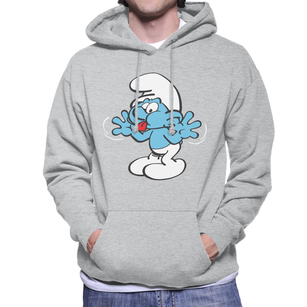 The Smurfs Blowing Raspberries Men's Hooded Sweatshirt-ALL + EVERY