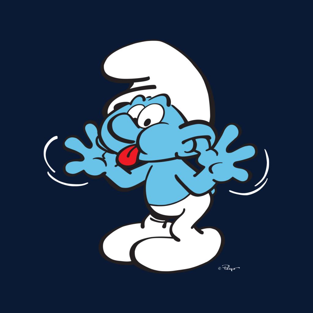 The Smurfs Blowing Raspberries Kid's T-Shirt-ALL + EVERY