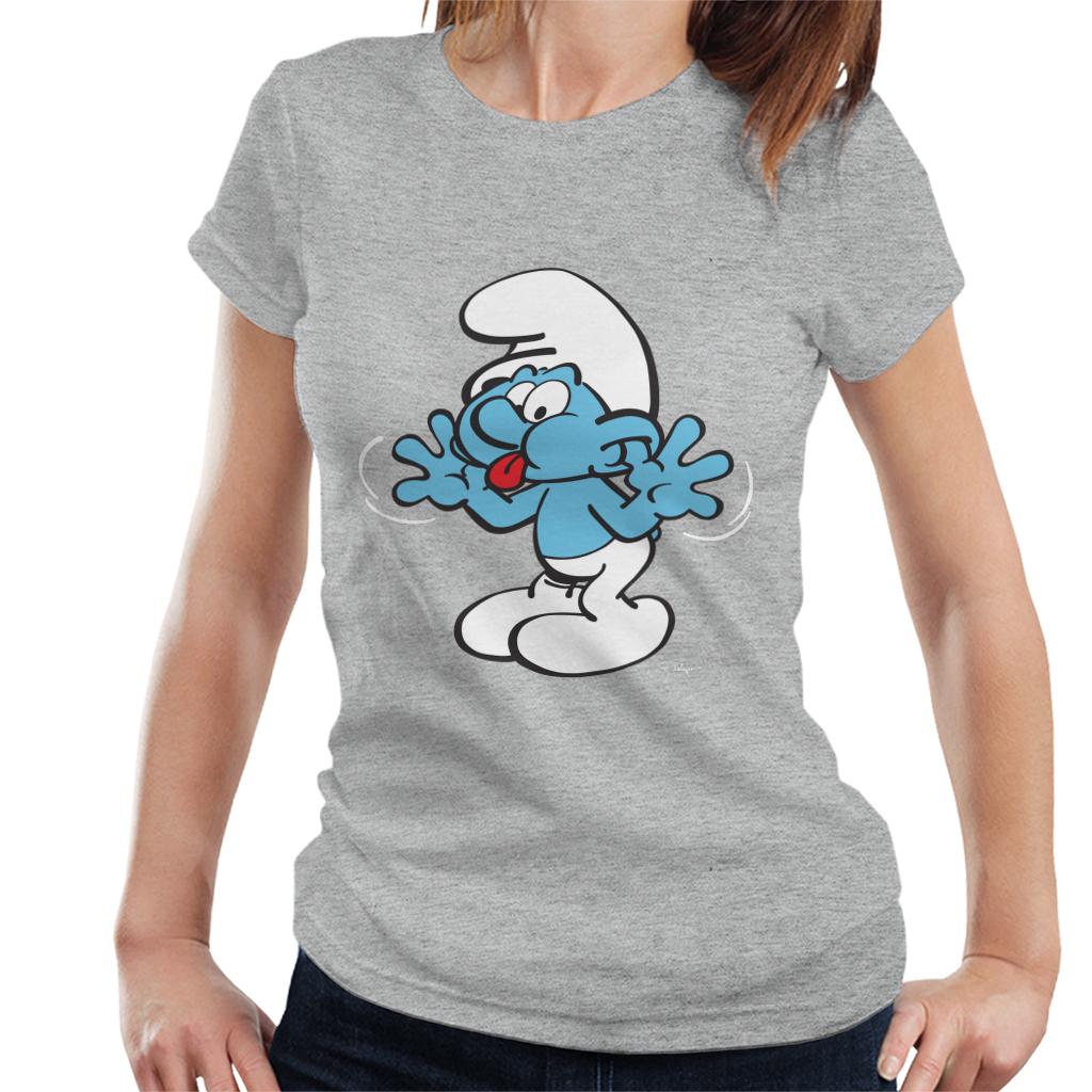 The Smurfs Blowing Raspberries Women's T-Shirt-ALL + EVERY