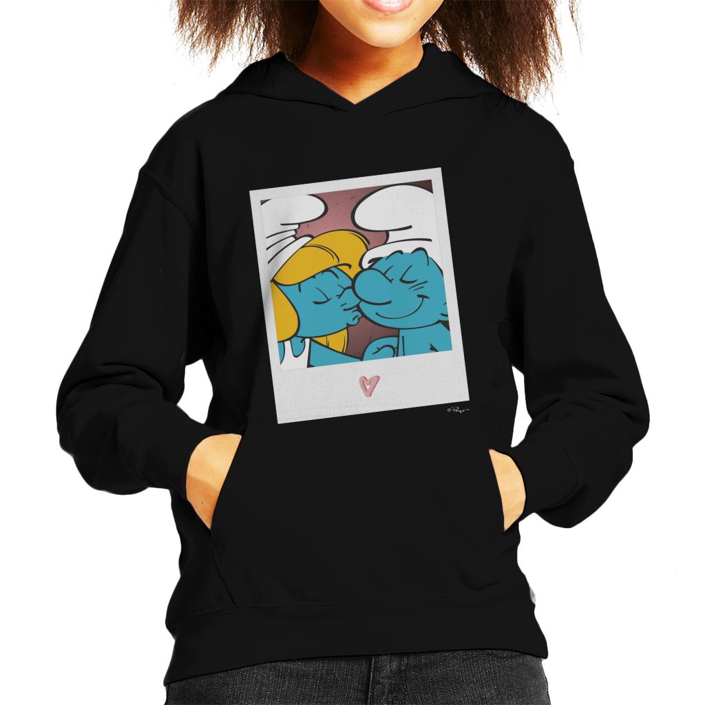 The Smurfs Hefty And Smurfette Kid's Hooded Sweatshirt-ALL + EVERY