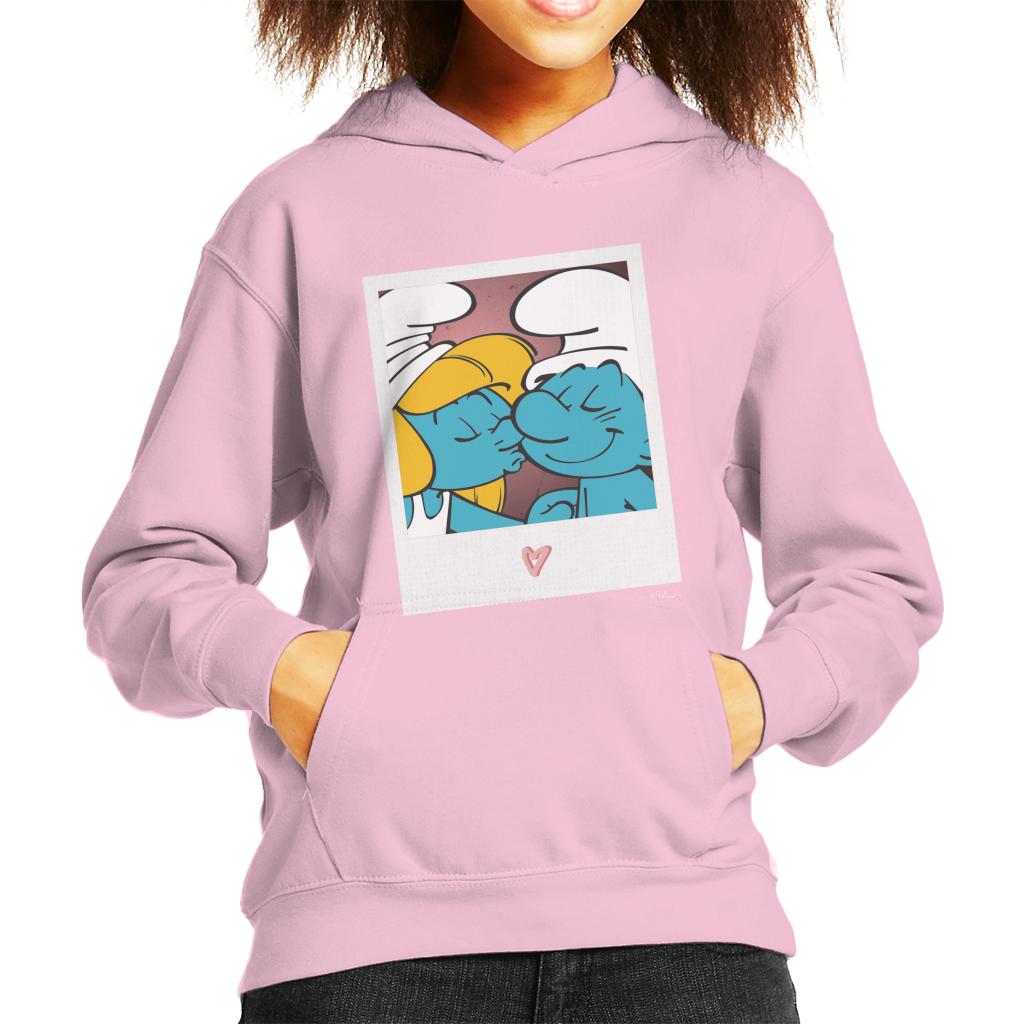 The Smurfs Hefty And Smurfette Kid's Hooded Sweatshirt-ALL + EVERY