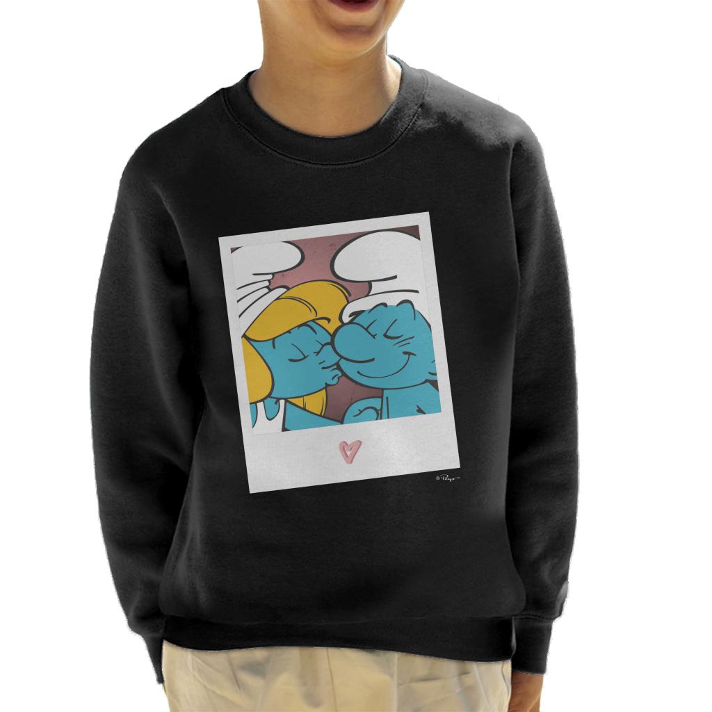 The Smurfs Hefty And Smurfette Kid's Sweatshirt-ALL + EVERY