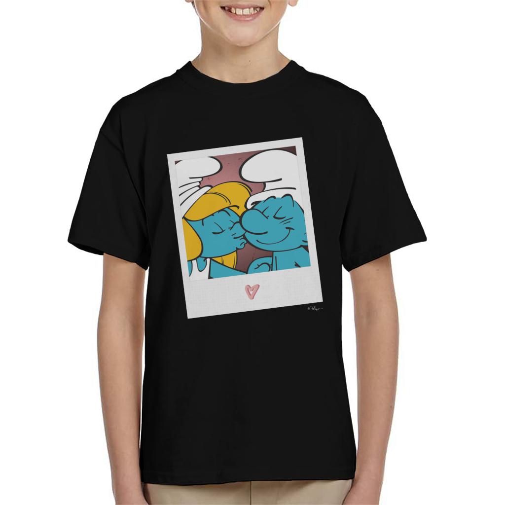 The Smurfs Hefty And Smurfette Kid's T-Shirt-ALL + EVERY