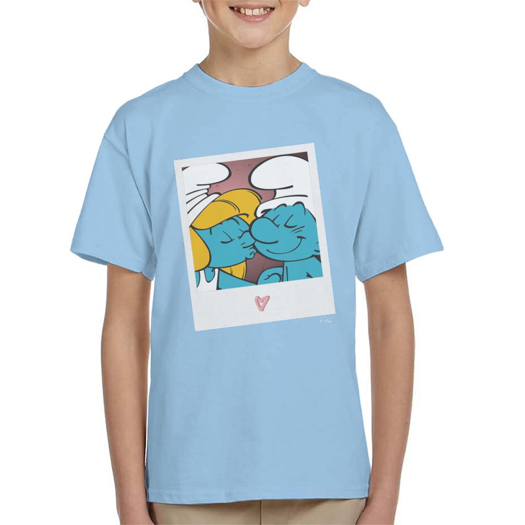 The Smurfs Hefty And Smurfette Kid's T-Shirt-ALL + EVERY