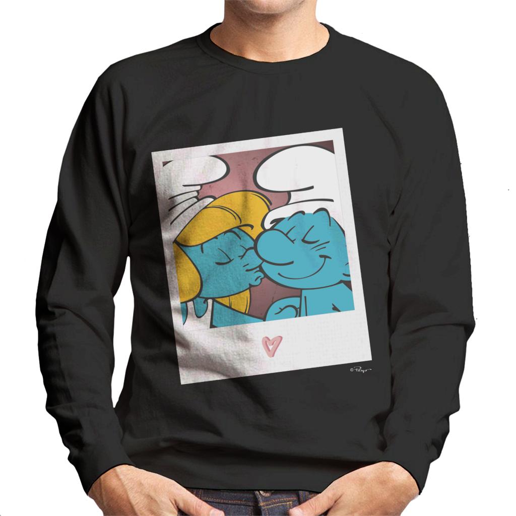 The Smurfs Hefty And Smurfette Men's Sweatshirt-ALL + EVERY