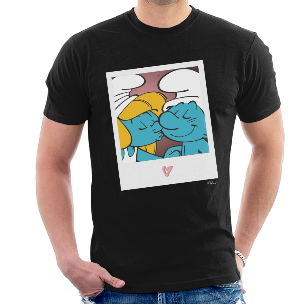 The Smurfs Hefty And Smurfette Men's T-Shirt-ALL + EVERY