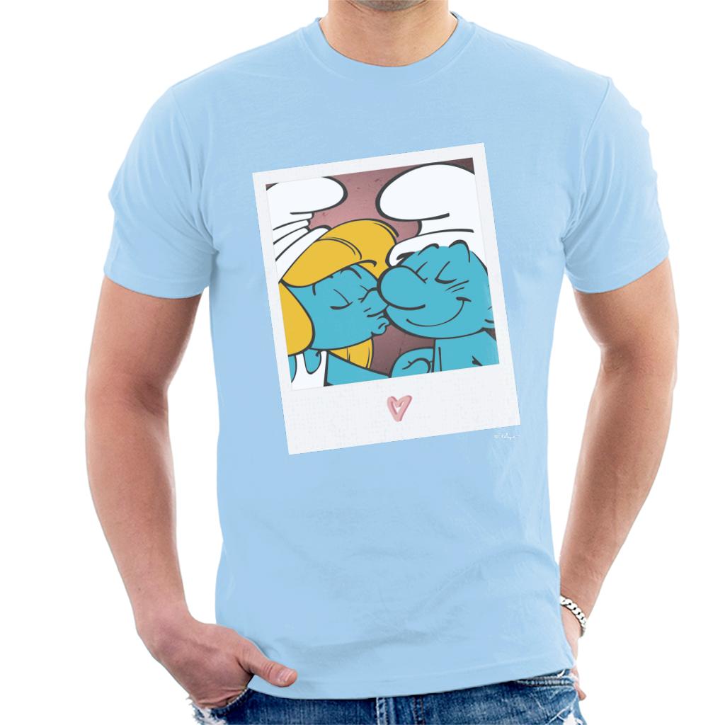 The Smurfs Hefty And Smurfette Men's T-Shirt-ALL + EVERY