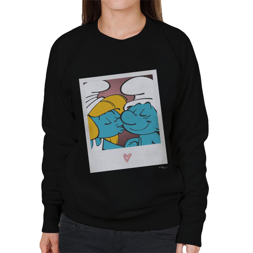 The Smurfs Hefty And Smurfette Women's Sweatshirt-ALL + EVERY