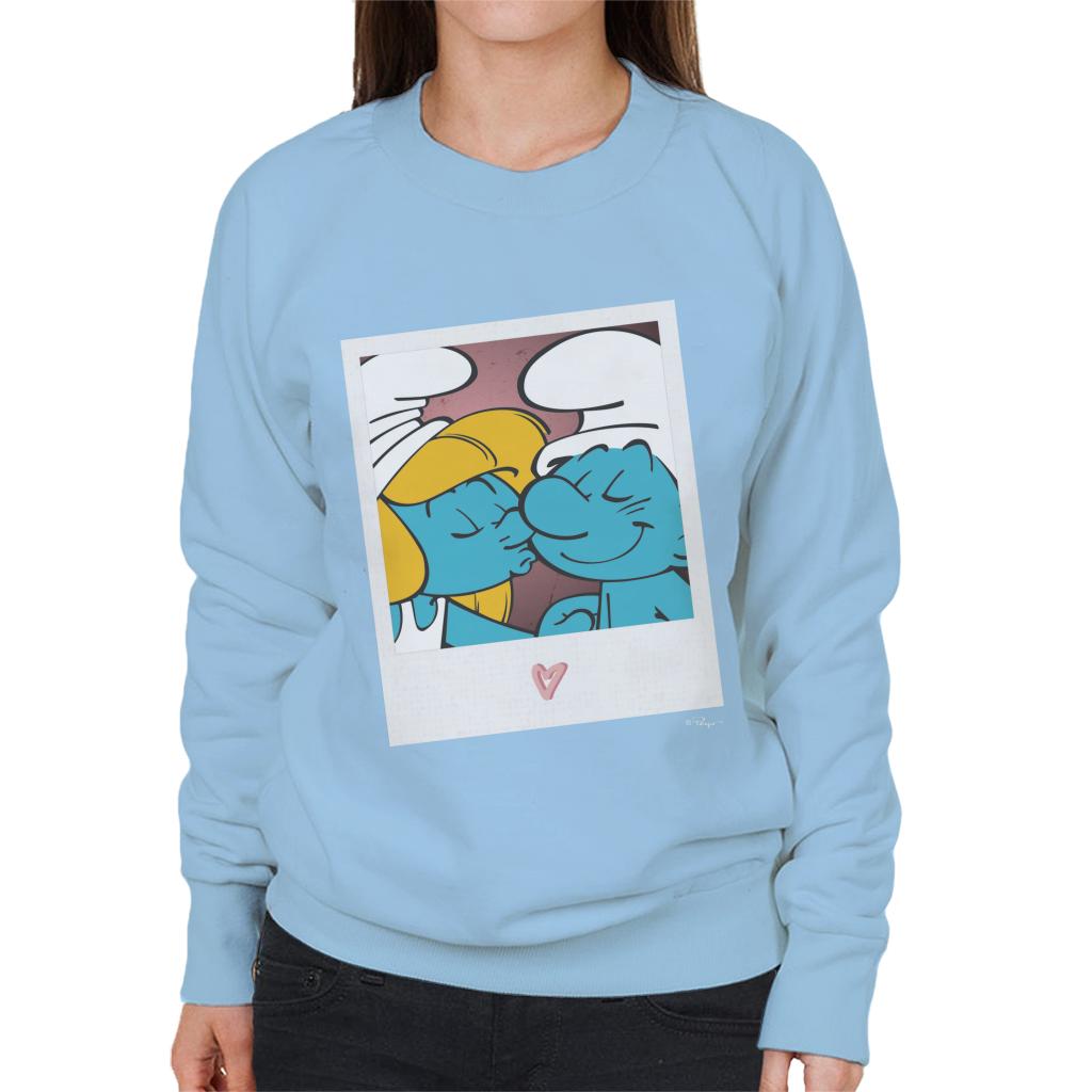 The Smurfs Hefty And Smurfette Women's Sweatshirt-ALL + EVERY