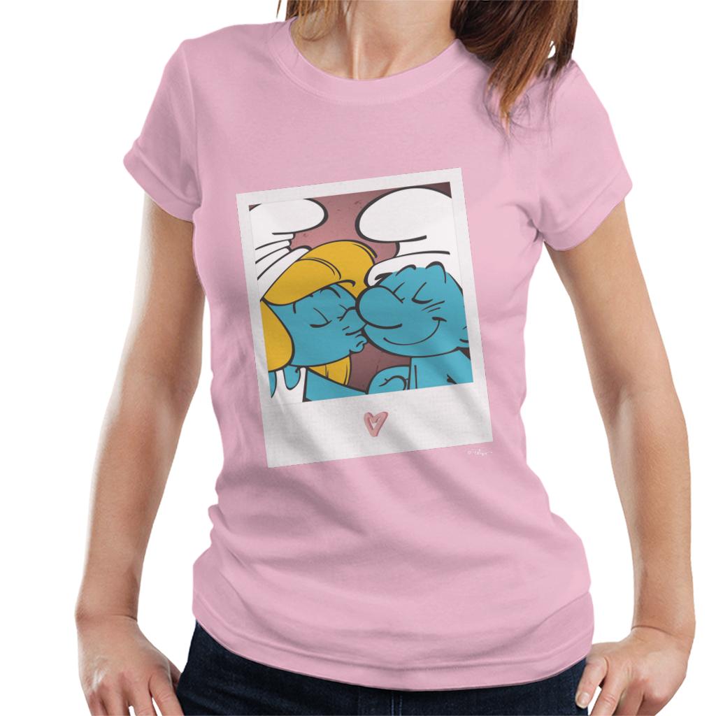 The Smurfs Hefty And Smurfette Women's T-Shirt-ALL + EVERY