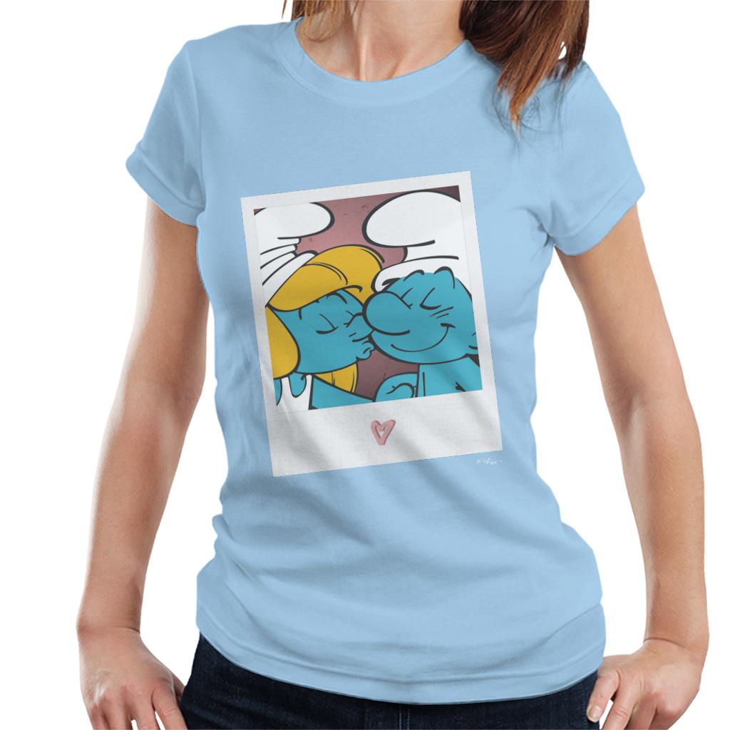 The Smurfs Hefty And Smurfette Women's T-Shirt-ALL + EVERY