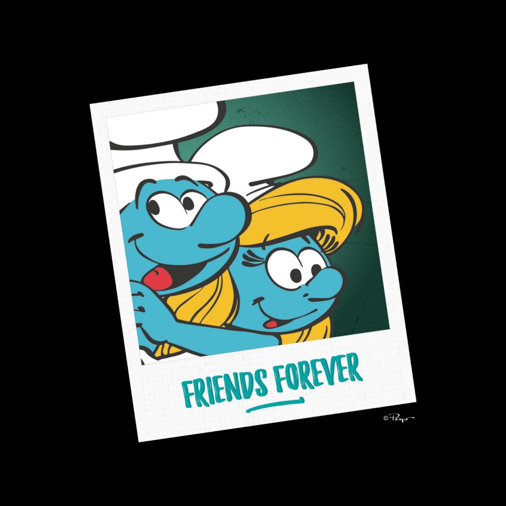 The Smurfs Hefty And Smurfette Friends Forever Men's T-Shirt-ALL + EVERY