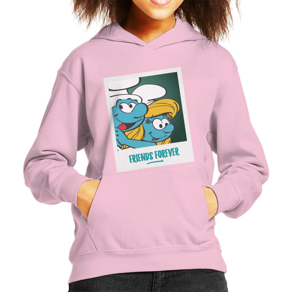 The Smurfs Hefty And Smurfette Friends Forever Kid's Hooded Sweatshirt-ALL + EVERY