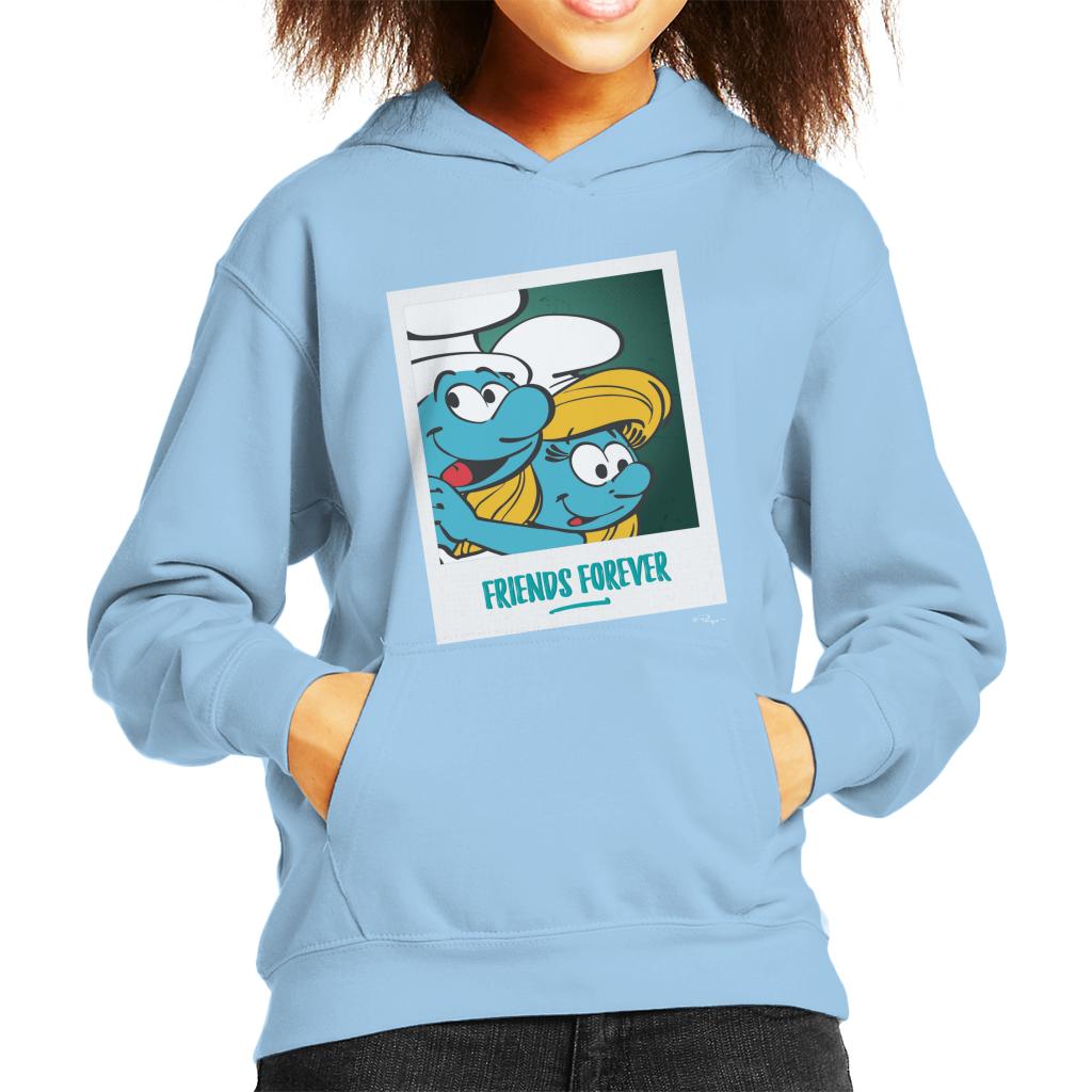 The Smurfs Hefty And Smurfette Friends Forever Kid's Hooded Sweatshirt-ALL + EVERY