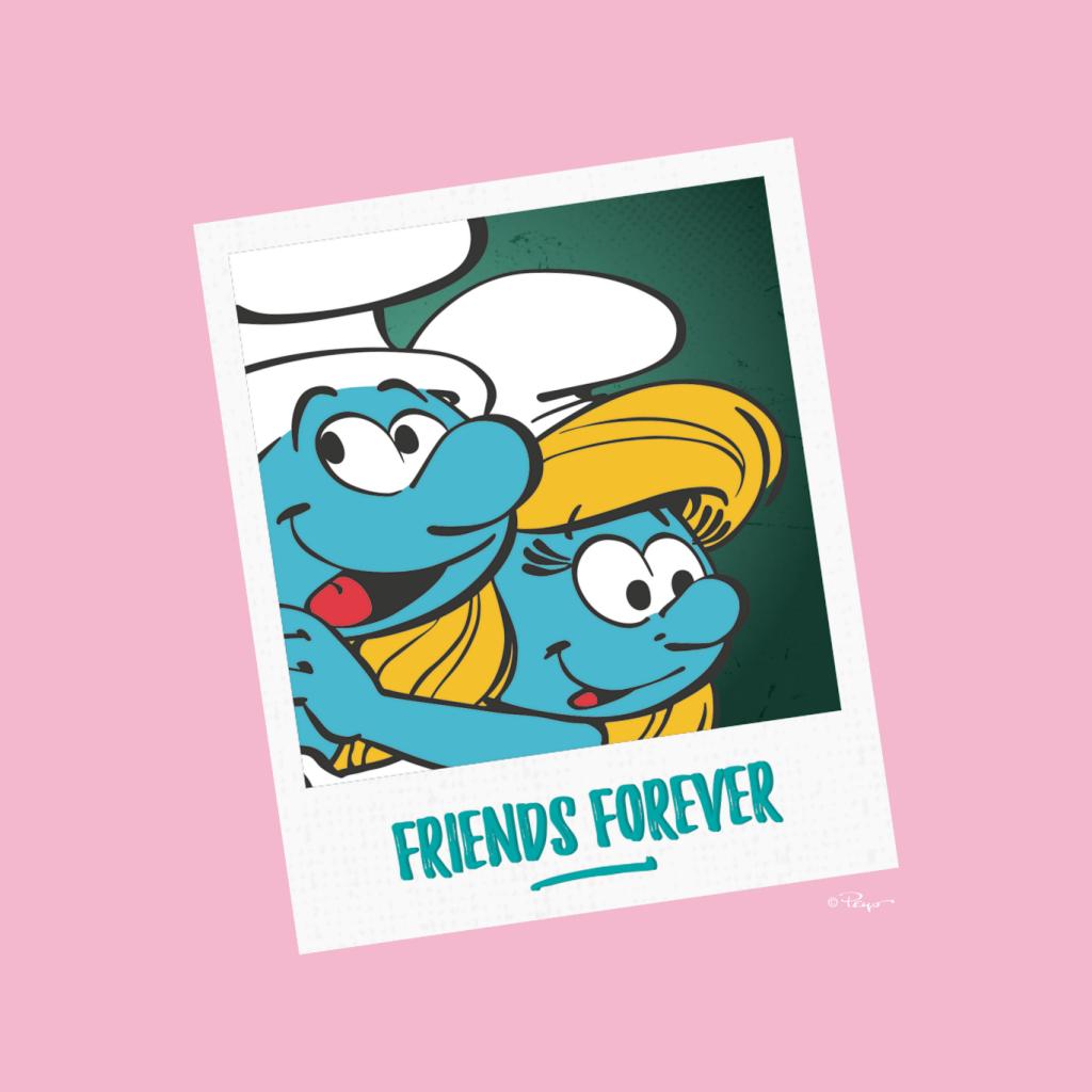 The Smurfs Hefty And Smurfette Friends Forever Women's T-Shirt-ALL + EVERY