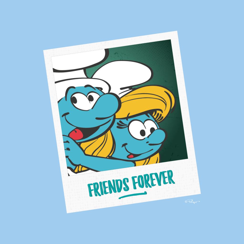 The Smurfs Hefty And Smurfette Friends Forever Kid's Hooded Sweatshirt-ALL + EVERY