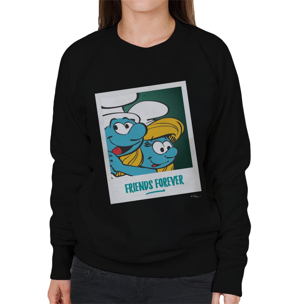 The Smurfs Hefty And Smurfette Friends Forever Women's Sweatshirt-ALL + EVERY