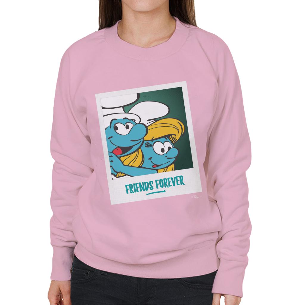 The Smurfs Hefty And Smurfette Friends Forever Women's Sweatshirt-ALL + EVERY