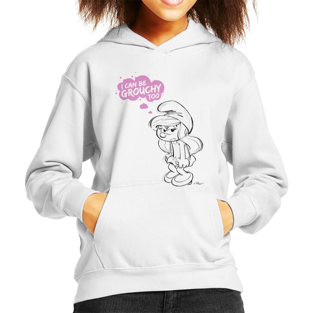 The Smurfs Smurfette I Can Be Grouchy Too Kid's Hooded Sweatshirt-ALL + EVERY