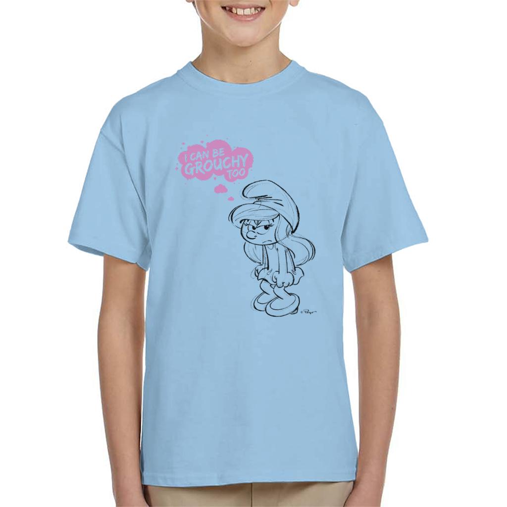 The Smurfs Smurfette I Can Be Grouchy Too Kid's T-Shirt-ALL + EVERY