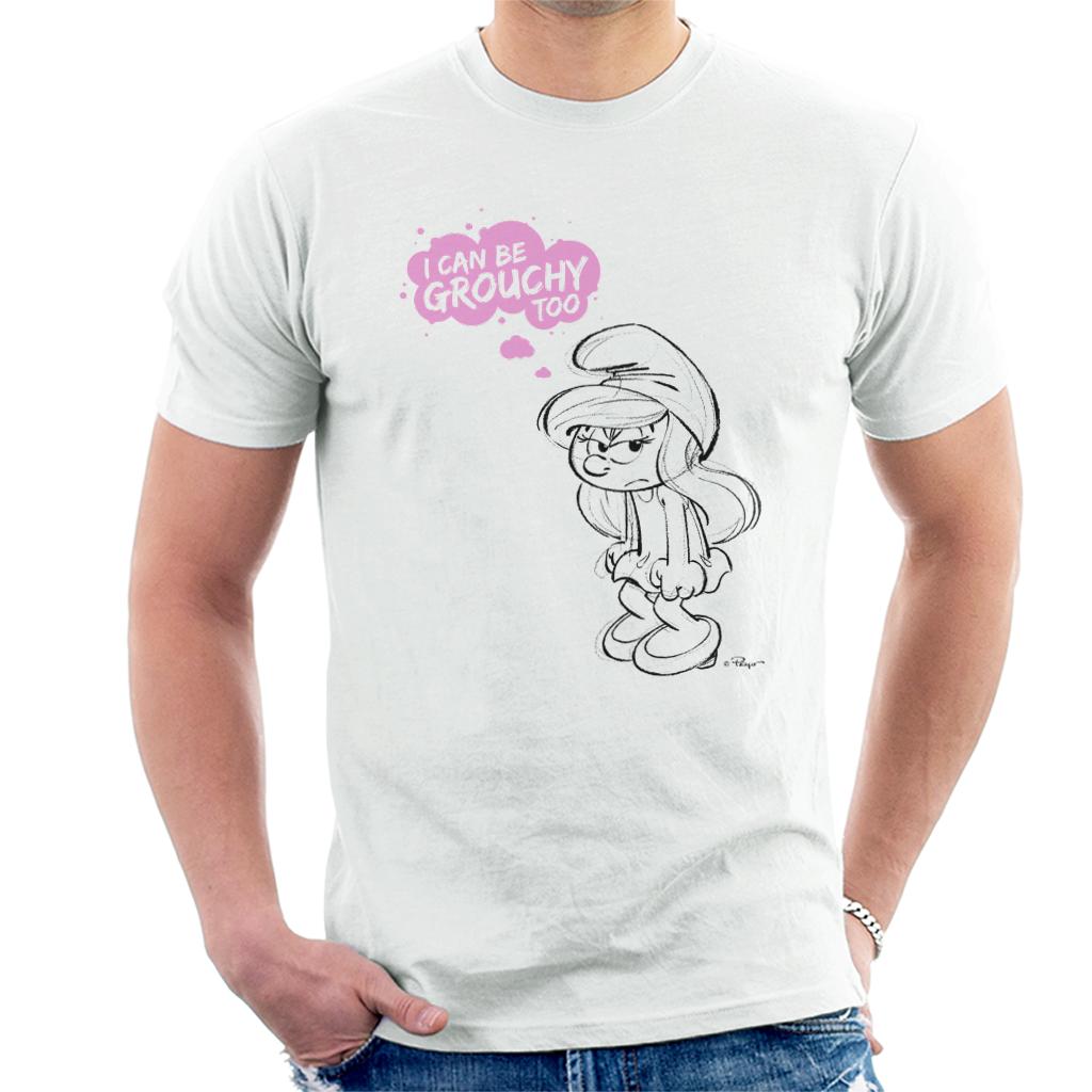 The Smurfs Smurfette I Can Be Grouchy Too Men's T-Shirt-ALL + EVERY